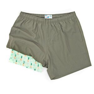 NWT Bermies Performance Short Supportive Stretch Liner Mens XXL Green-Pineapple